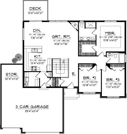 Main Floor for House Plan #1020-00231