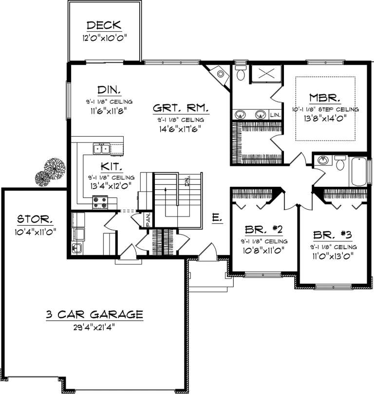 House Plan House Plan #20232 Drawing 1