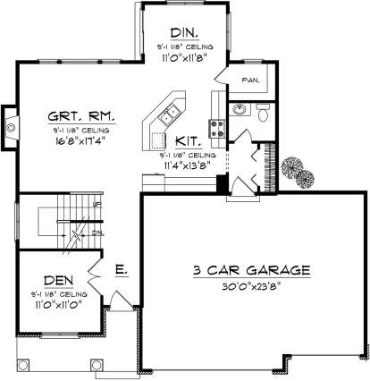 Main Floor for House Plan #1020-00233