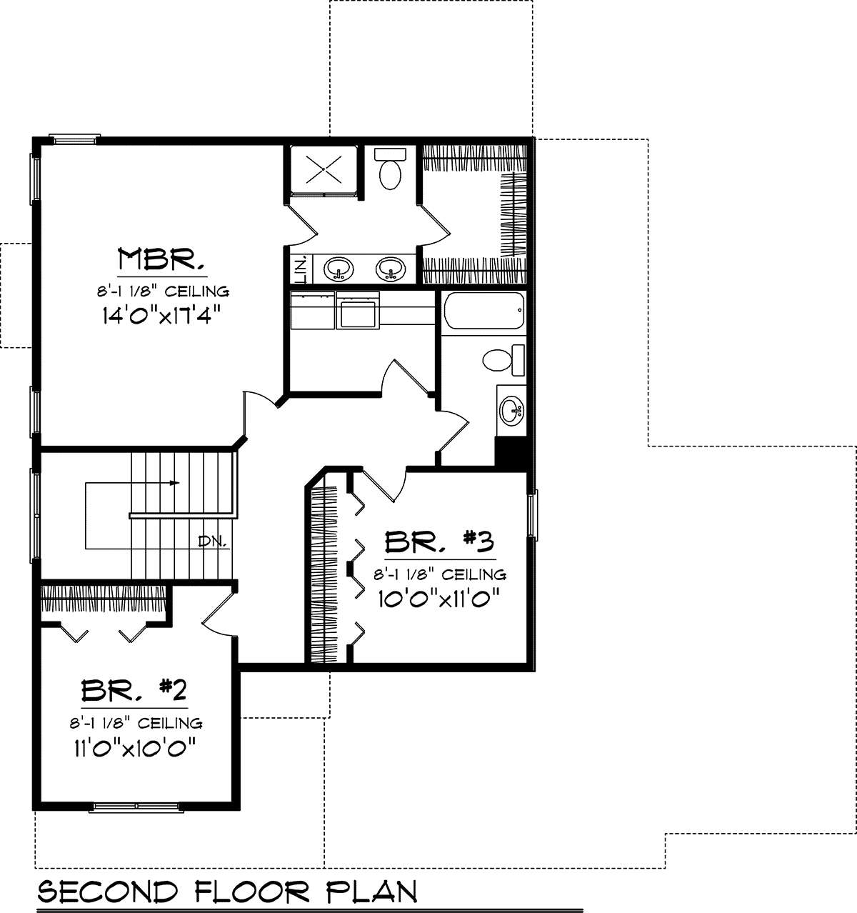 Second Floor for House Plan #1020-00233