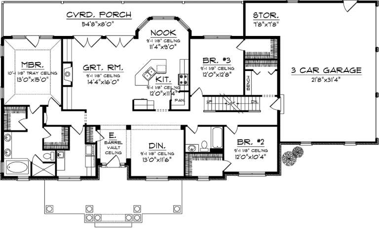House Plan House Plan #20235 Drawing 1