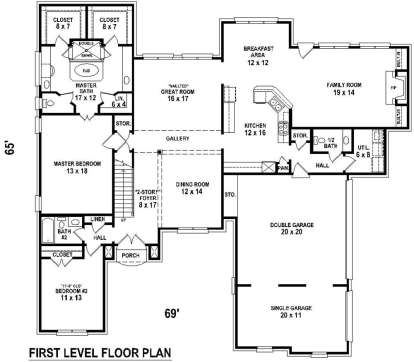 Main Floor for House Plan #053-02925