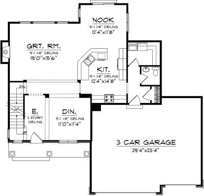 Main Floor for House Plan #1020-00237