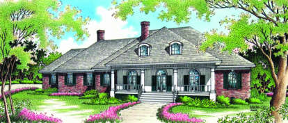 4 Bed, 4 Bath, 4038 Square Foot House Plan - #048-00204