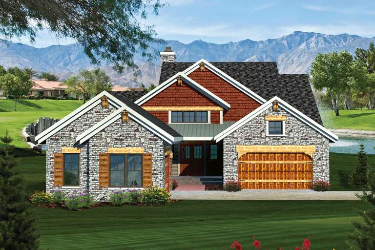 House Plan House Plan #20241 Front Elevation 