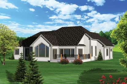 European House Plan #1020-00240 Elevation Photo