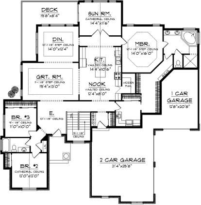 Main Floor for House Plan #1020-00240