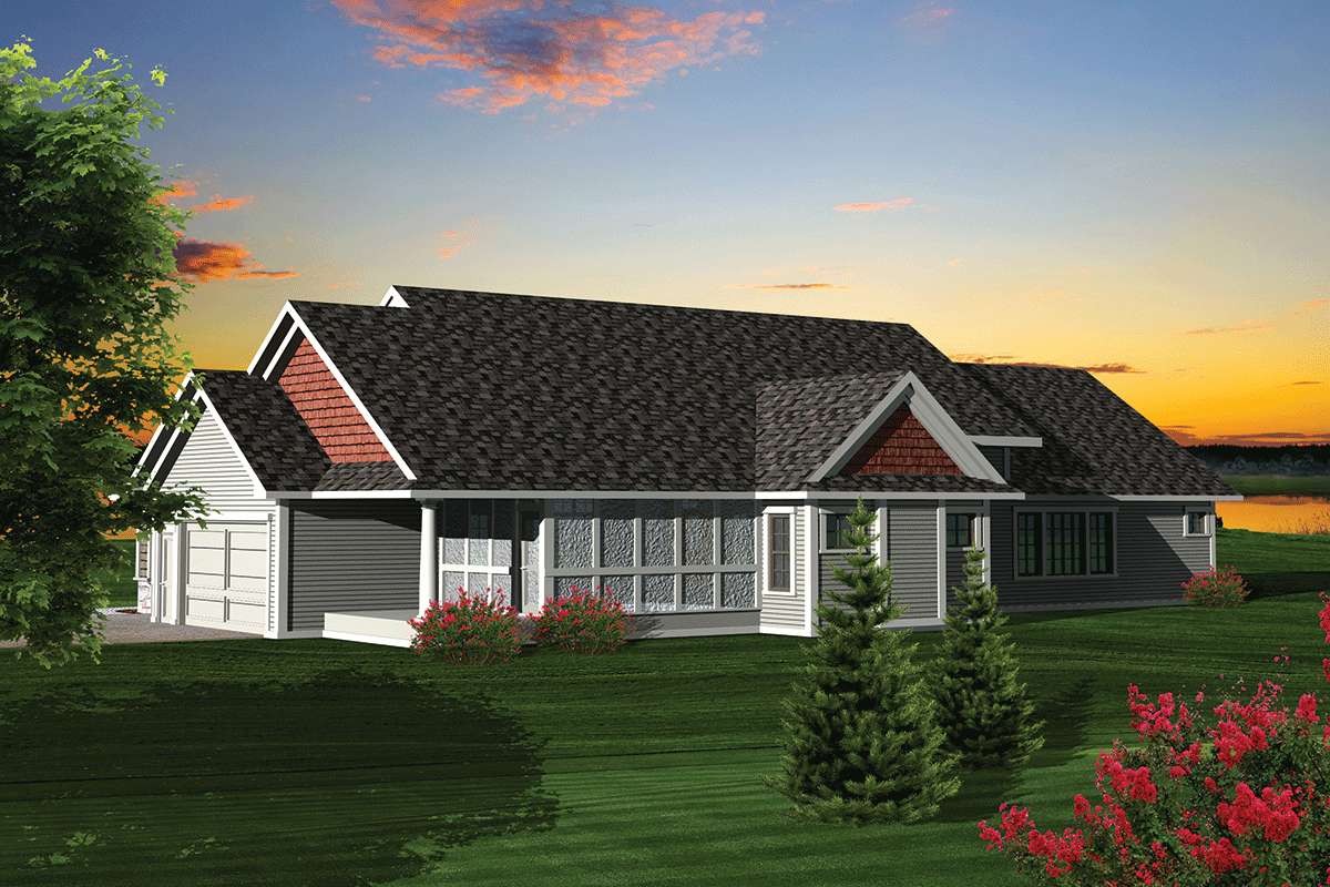 Ranch House Plan #1020-00241 Elevation Photo