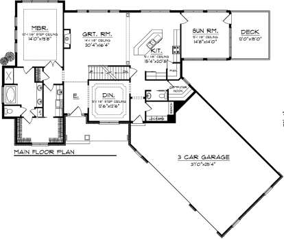 Main Floor for House Plan #1020-00243