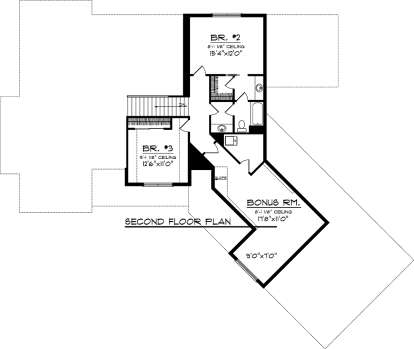 Second Floor for House Plan #1020-00243