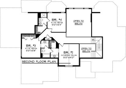 Second Floor for House Plan #1020-00244