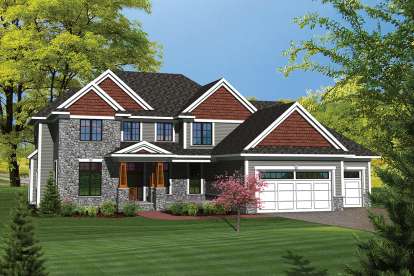 Craftsman House Plan #1020-00246 Elevation Photo