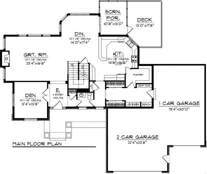Main Floor for House Plan #1020-00246
