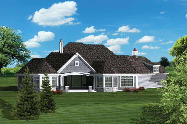 European House Plan #1020-00247 Elevation Photo
