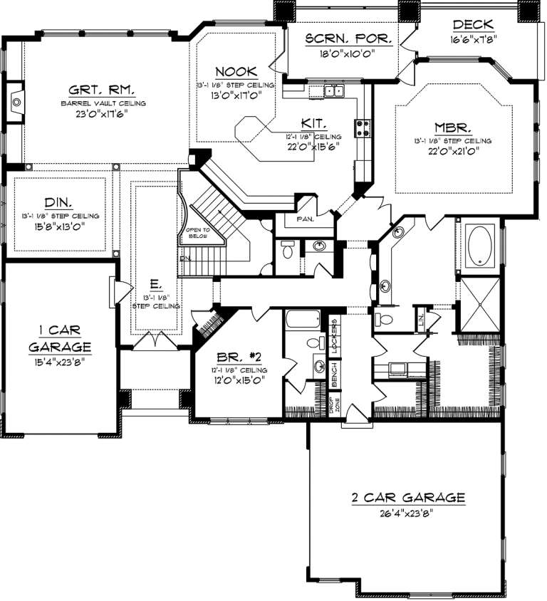 House Plan House Plan #20250 Drawing 1
