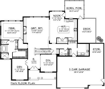 Main Floor for House Plan #1020-00249