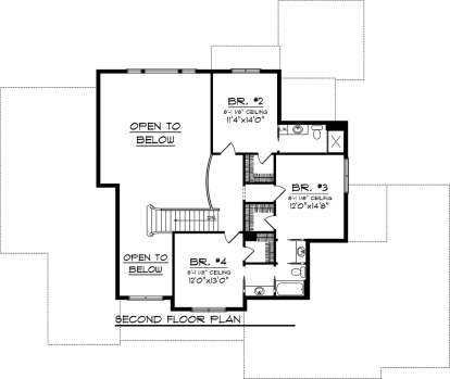 Second Floor for House Plan #1020-00249