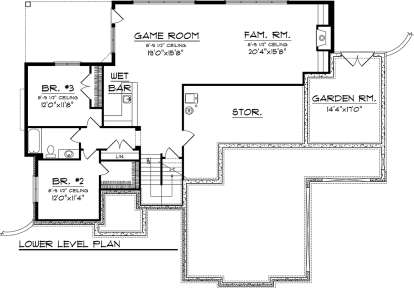 Basement for House Plan #1020-00250