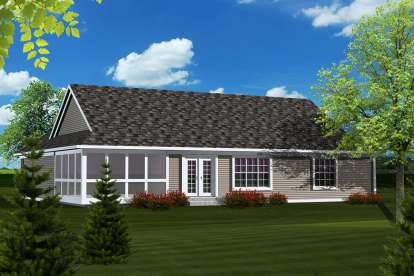 Ranch House Plan #1020-00255 Elevation Photo