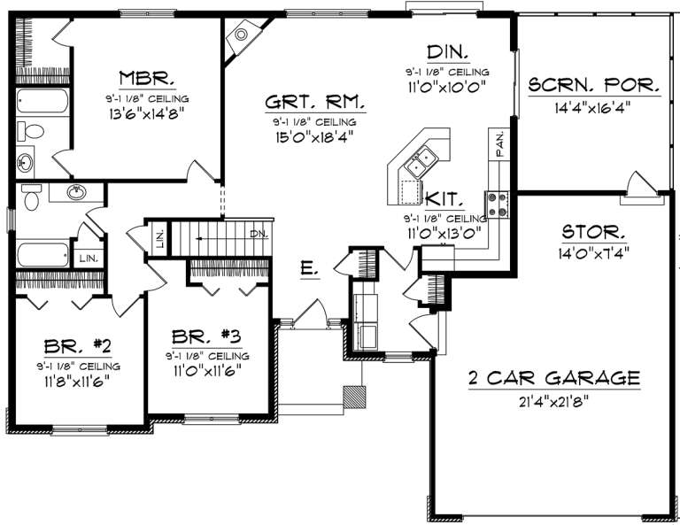House Plan House Plan #20257 Drawing 1