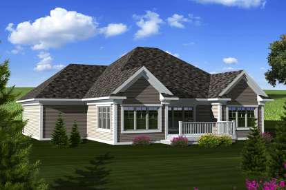 Ranch House Plan #1020-00256 Elevation Photo