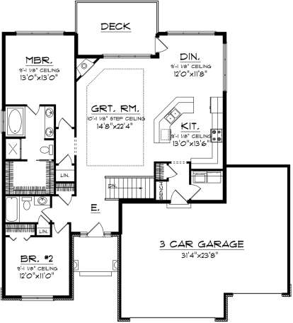 Main Floor for House Plan #1020-00256