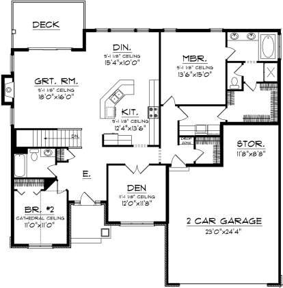 Main Floor for House Plan #1020-00258
