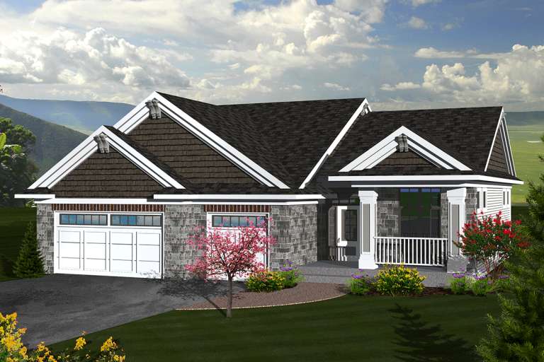 House Plan House Plan #20261 Front Elevation 