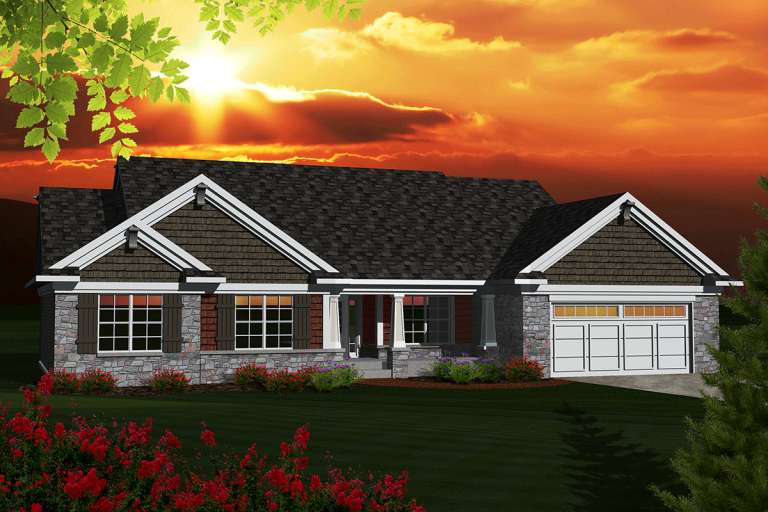 House Plan House Plan #20263 Front Elevation 