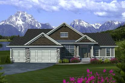 2 Bed, 2 Bath, 2049 Square Foot House Plan - #1020-00263