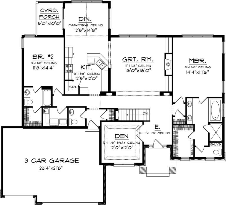 House Plan House Plan #20265 Drawing 1