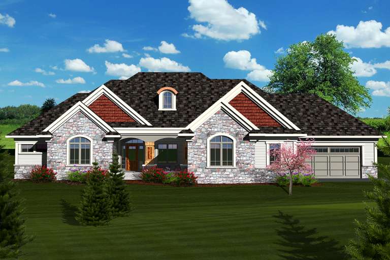 House Plan House Plan #20266 Front Elevation 