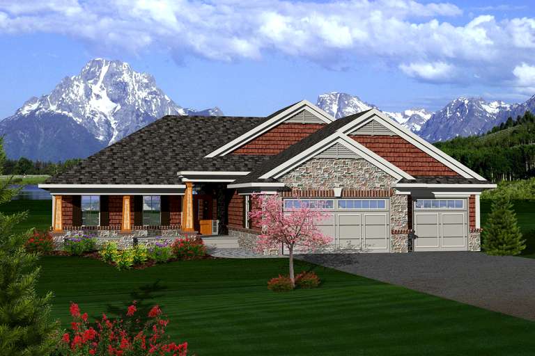 House Plan House Plan #20267 Front Elevation 