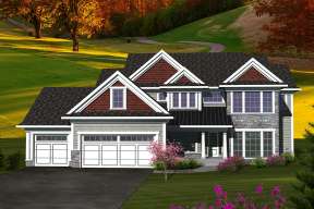Craftsman House Plan #1020-00266 Elevation Photo