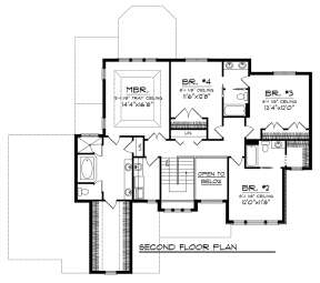 Second Floor for House Plan #1020-00266