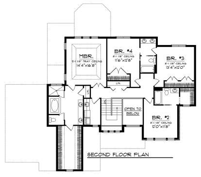 Second Floor for House Plan #1020-00266