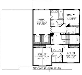 Second Floor for House Plan #1020-00267