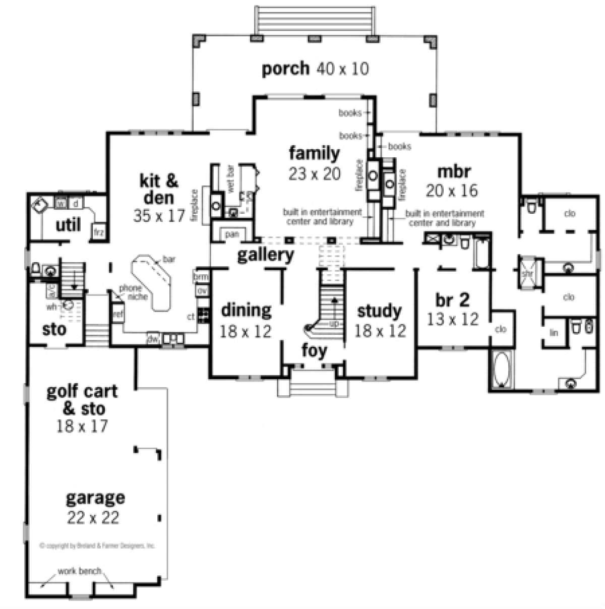 Floorplan 1 for House Plan #048-00207