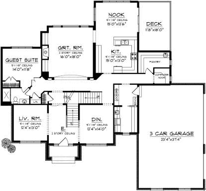 Main Floor for House Plan #1020-00268