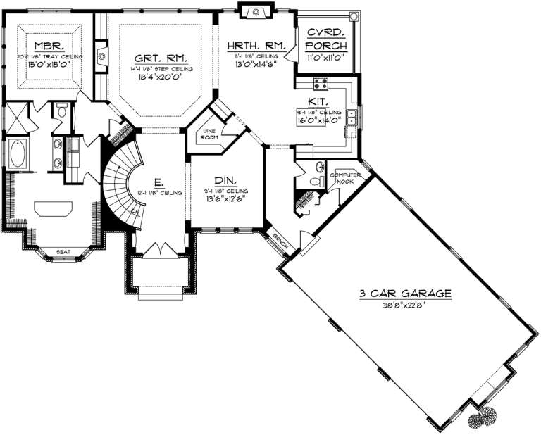 House Plan House Plan #20271 Drawing 1