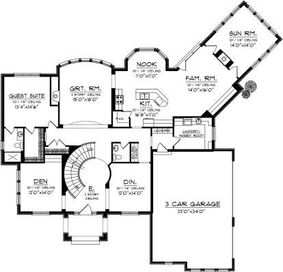 Main Floor for House Plan #1020-00270