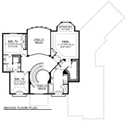 Second Floor for House Plan #1020-00270