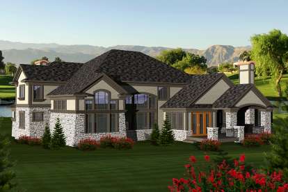 European House Plan #1020-00271 Elevation Photo