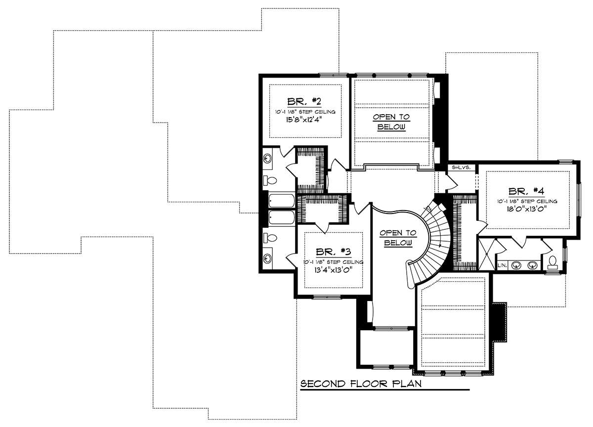 Second Floor for House Plan #1020-00271