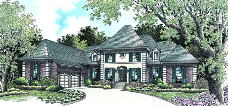 Traditional House Plan #048-00208 Elevation Photo