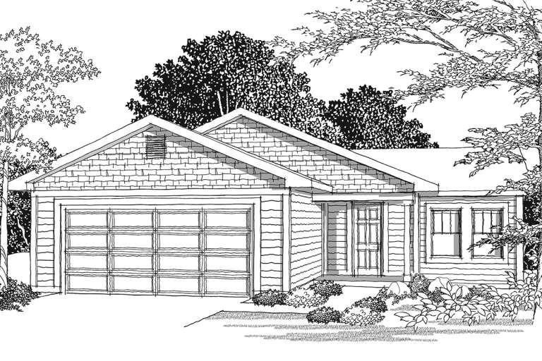 Ranch House Plan #1020-00274 Elevation Photo