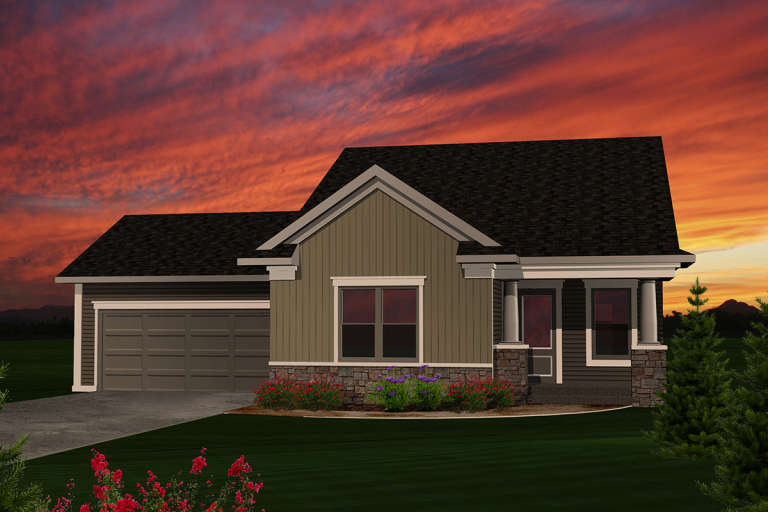 House Plan House Plan #20284 Front Elevation 