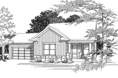 Cottage House Plan #1020-00277 Elevation Photo