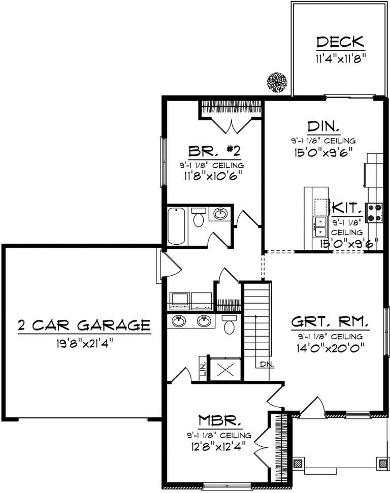 House Plan House Plan #20284 Drawing 1