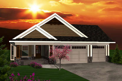 Ranch House Plan #1020-00278 Elevation Photo